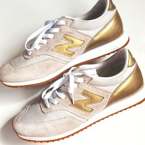 Gold New Balance for J.Crew 620 Sneakers